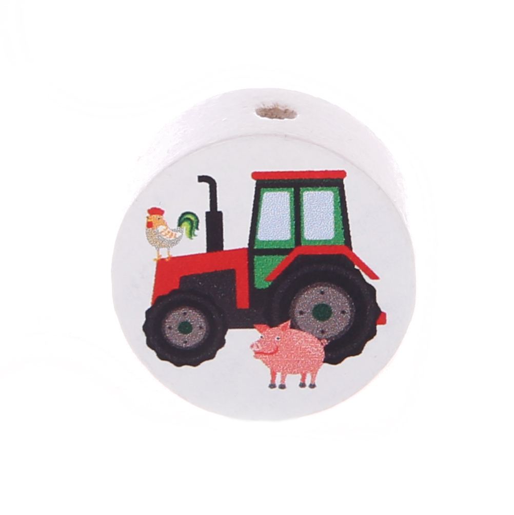 Tractor motif bead disk 