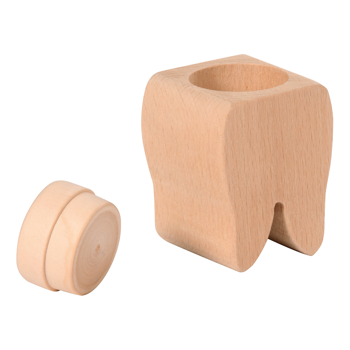 Holzblock, Holzwürfel, Stifthalter, Holzkit, Rundzylinder