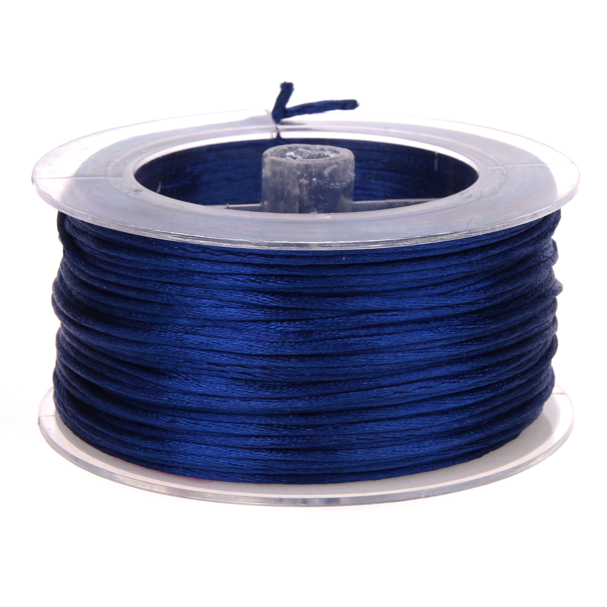 Satinband Ø 1,5 mm • 1 Meter dunkelblau 0 auf Lager