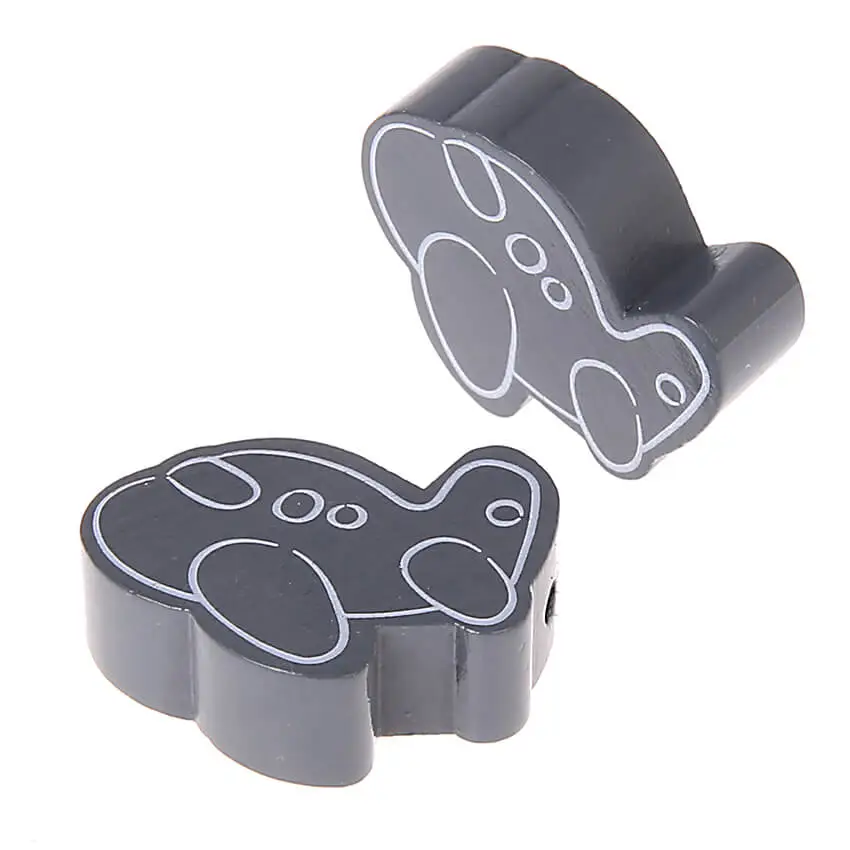 Airplane motif bead gray 147 in stock 