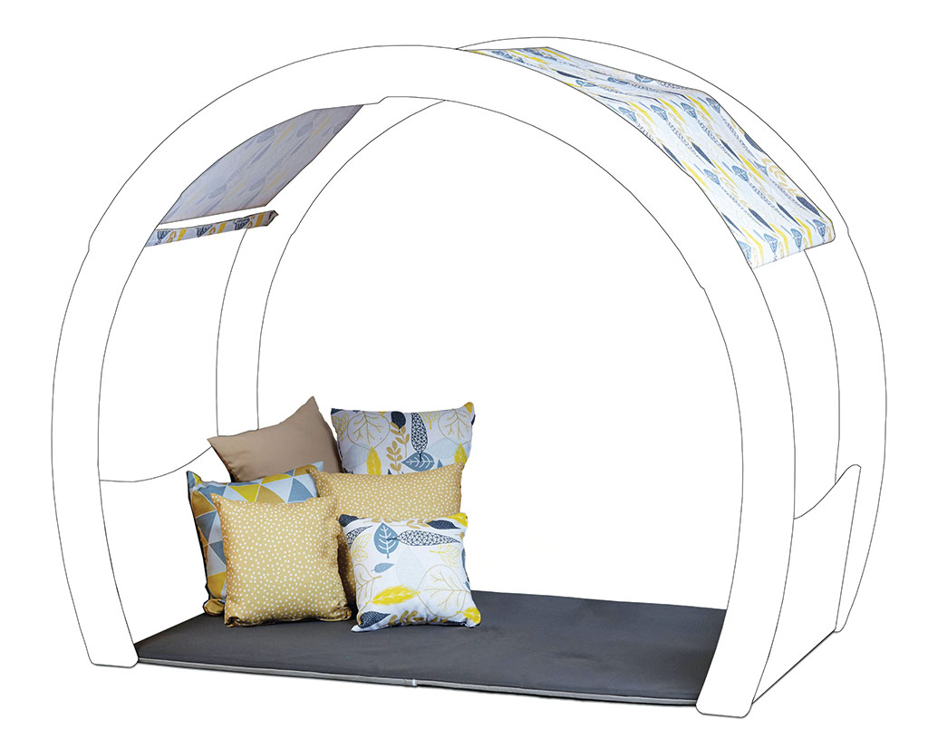 Sofa, Sessel, Kissen, Kissenbezug, Outdoor-Möbel, Kuppelbett, Kissen, Decke, Sesselbezug, Musterkissen