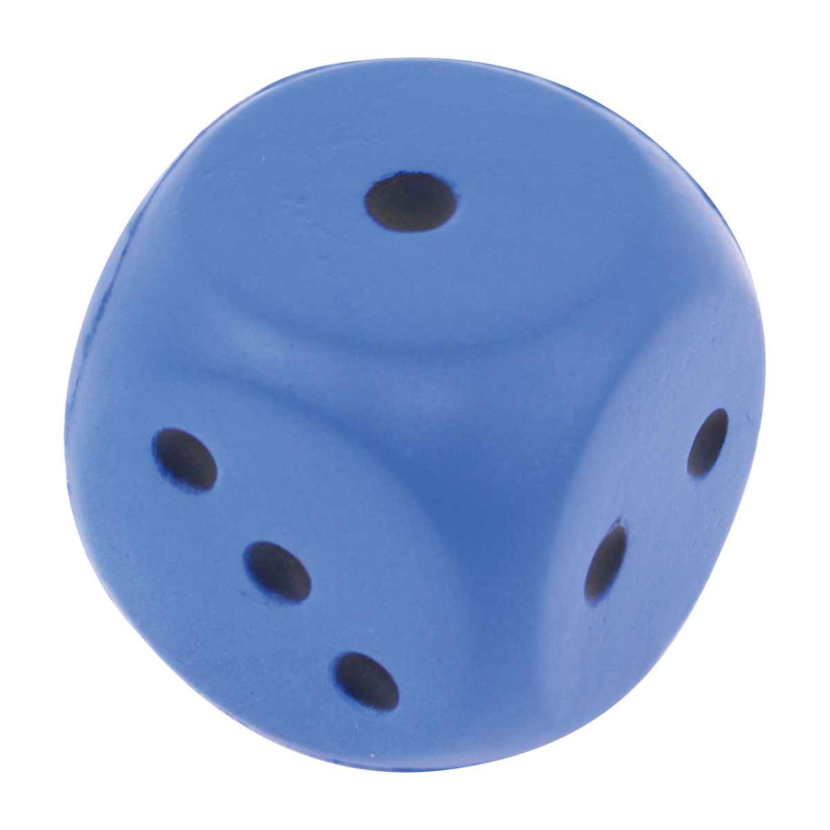 Würfel, Würfel aus Kunststoff, blau, Gummiwürfel, 6 Seiten, würfel, würfelform, dice, blue, kleines spielzeug