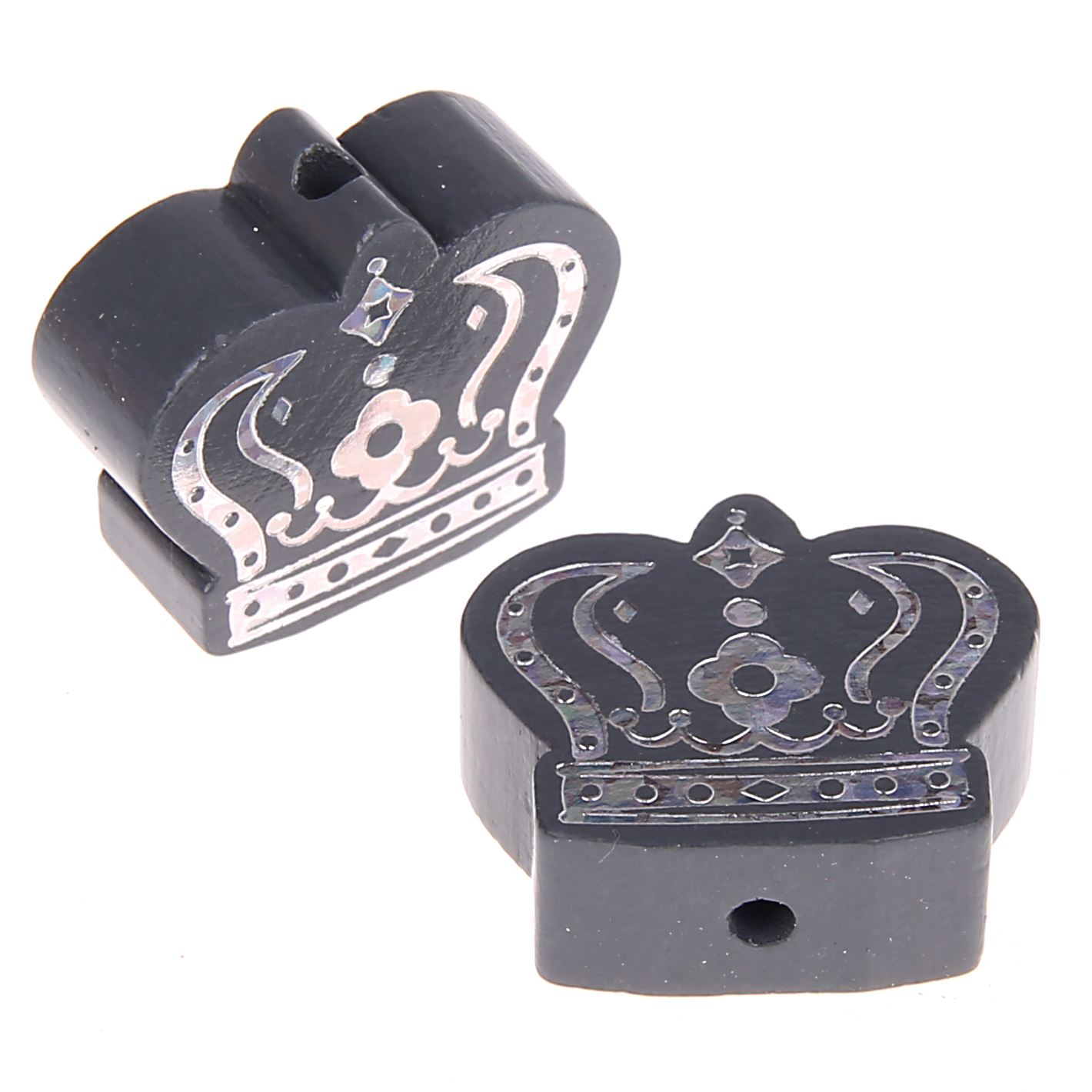 Motif bead royal crown silver glitter gray 747 in stock 
