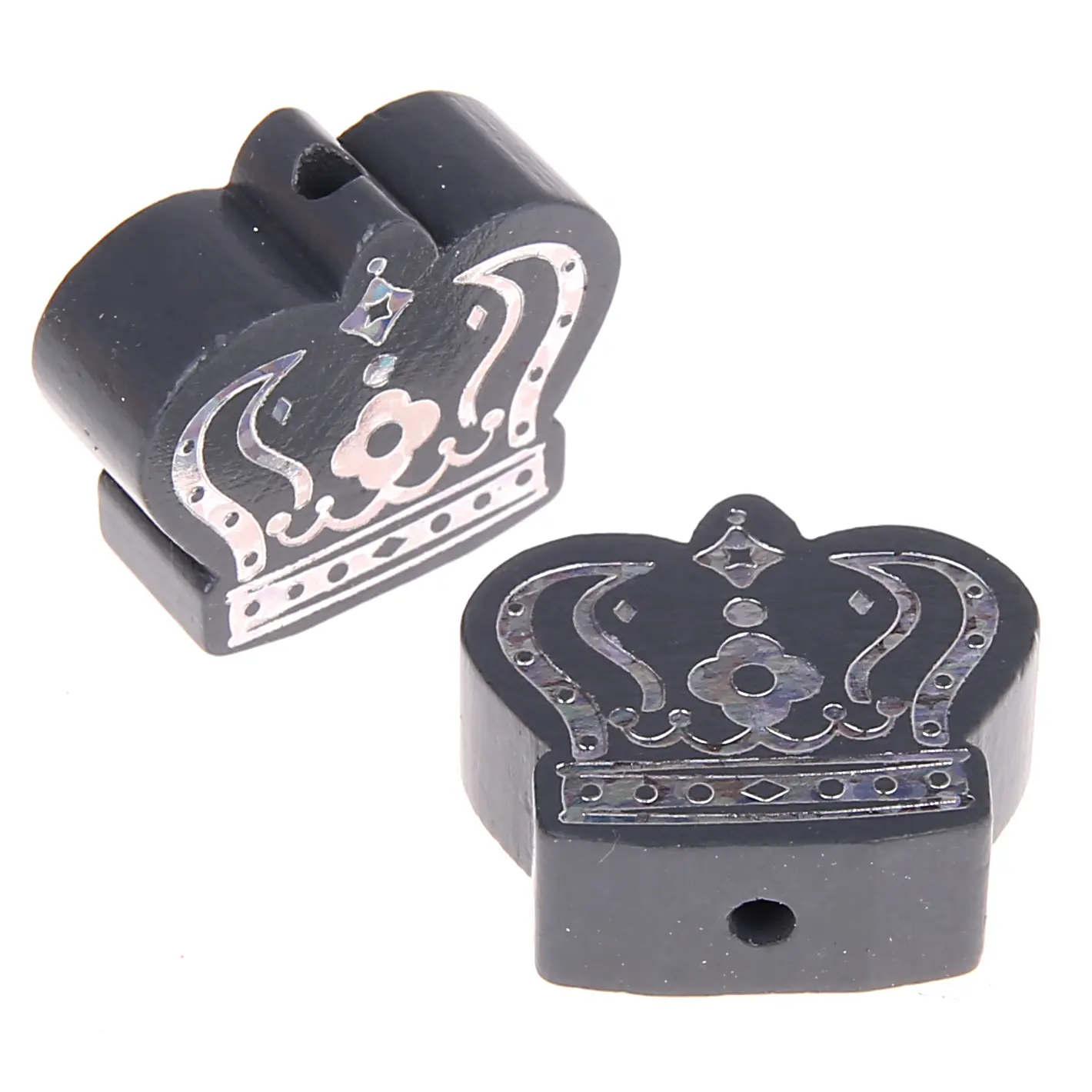 Motif bead royal crown silver glitter gray 747 in stock 
