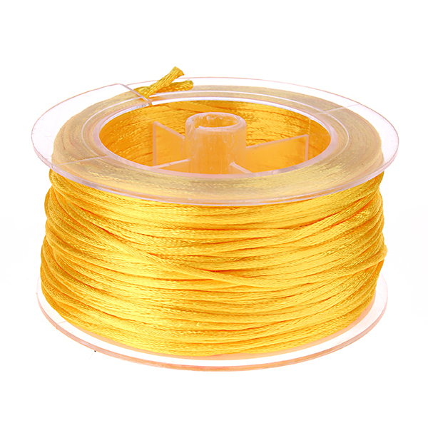 Satin ribbon Ø 1.5 mm - 50 meters yellow 3 in stock 
