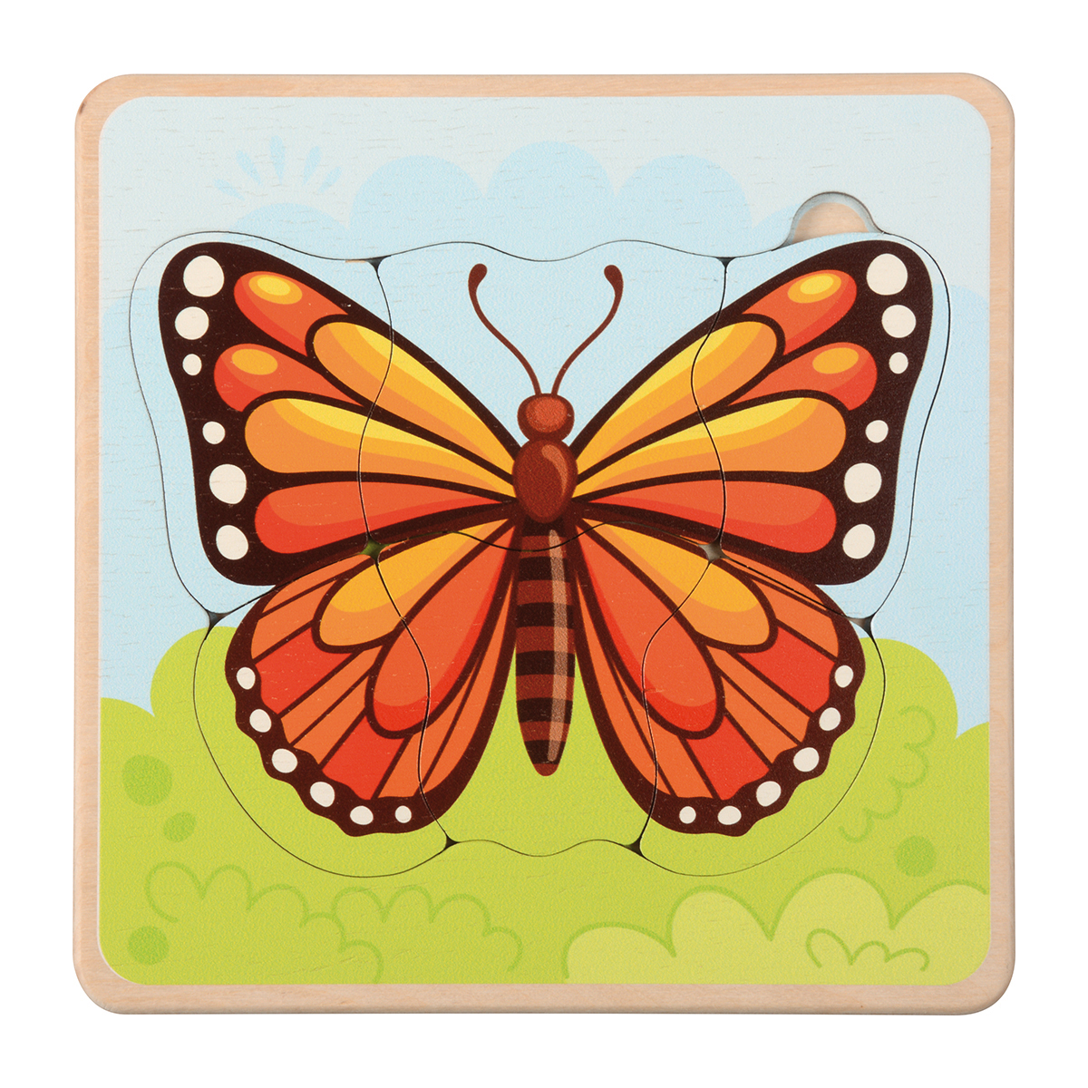 Schmetterling, Puzzle, Holzspielzeug, Bunte Flügel, Outdoor/Frühling