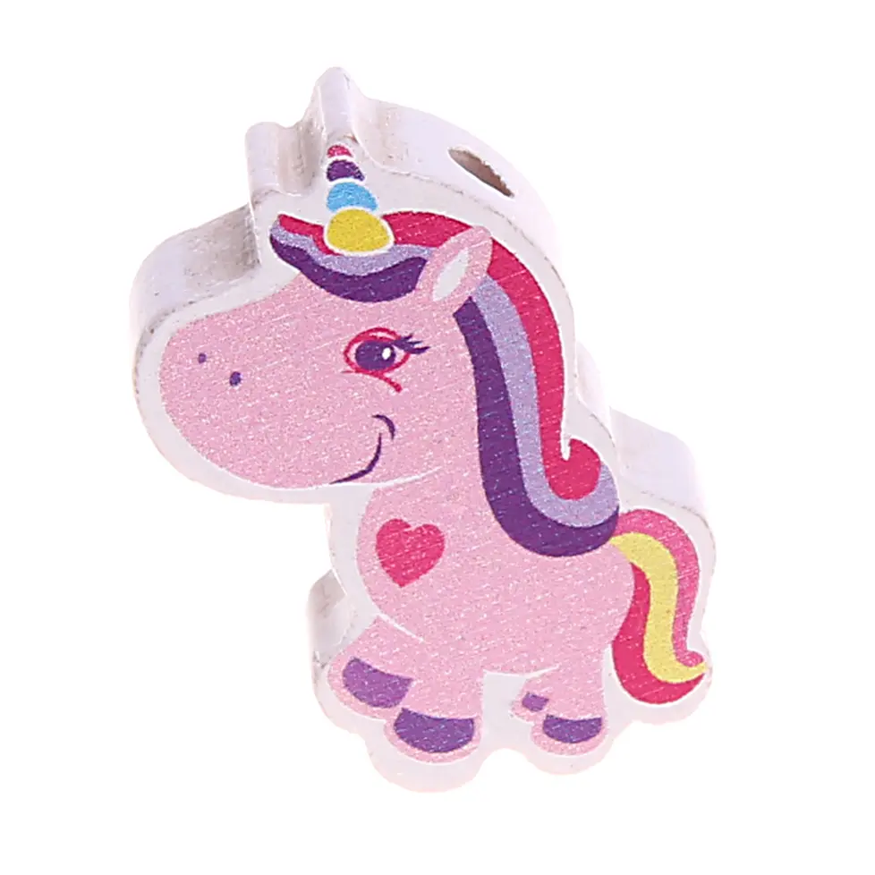 Unicorn motif bead pink 18 in stock 