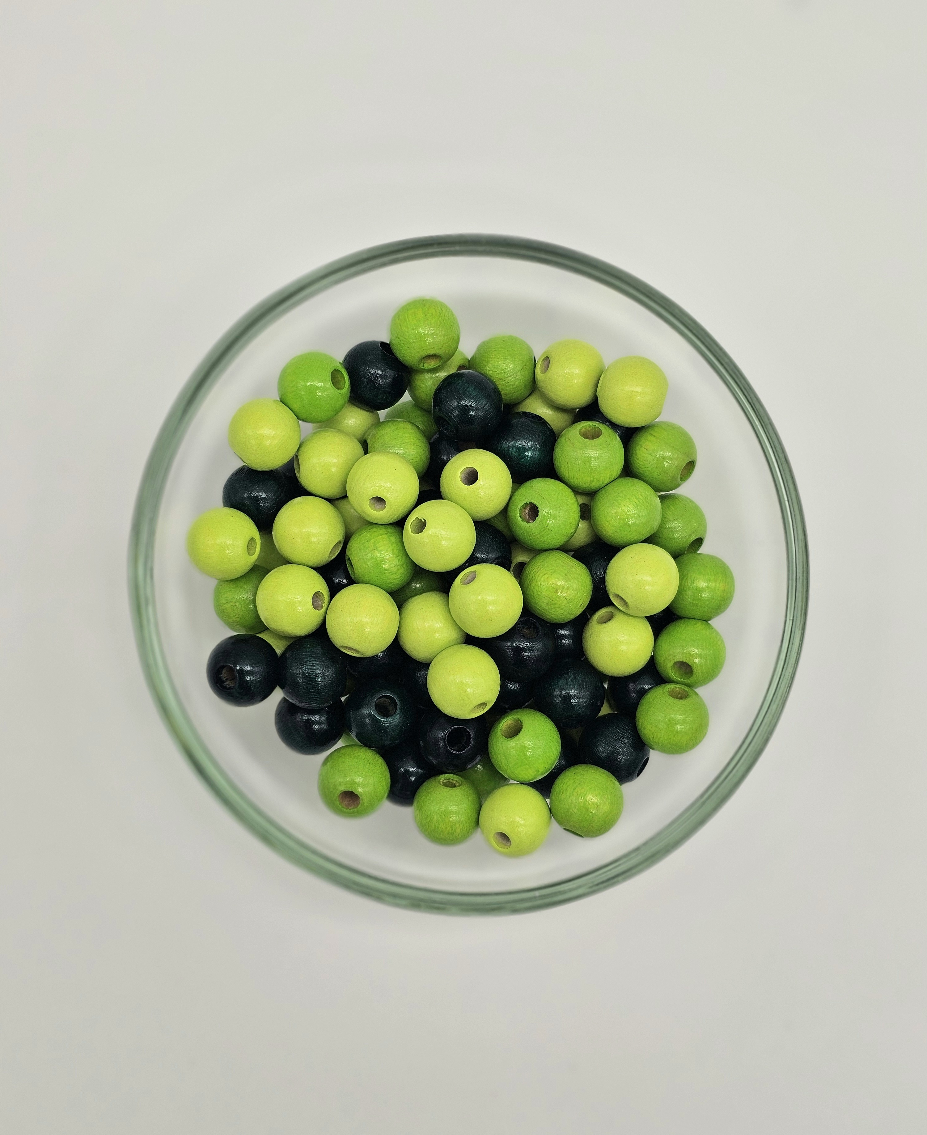Wooden bead mix 10mm - 50 pieces Dschungel-Mix 40 in stock 