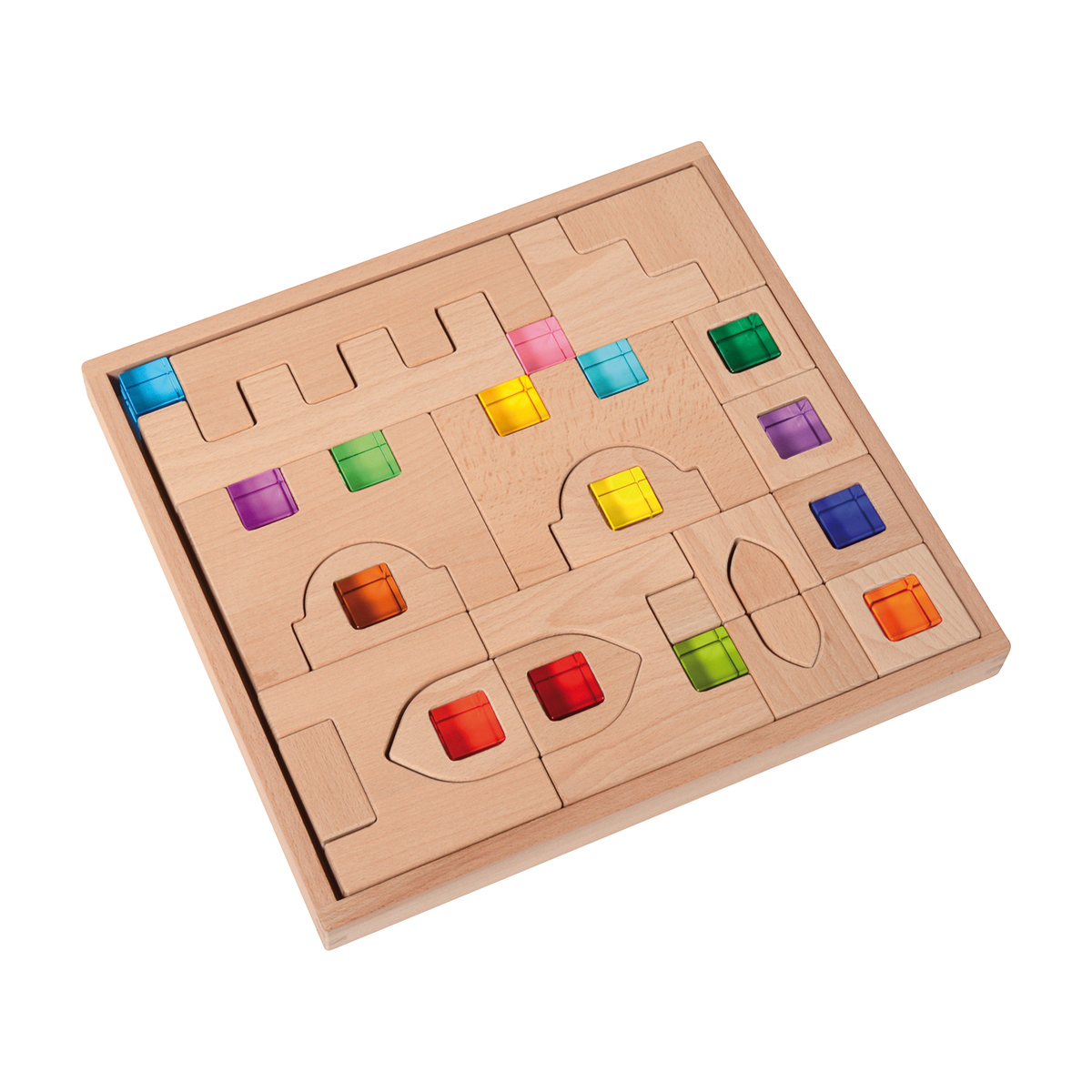 Holzpuzzle, Kinderspielzeug, Farbstein-Puzzle, Holzbausteine, Puzzle-Holzblocke, holzpuzzle, geometrische-blocke, farbsteine, spielzeug, puzzle