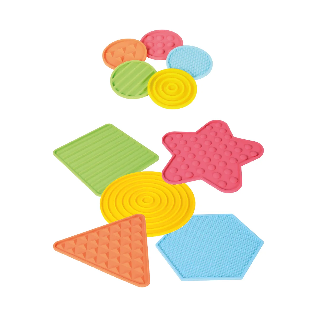 playdough pieces, formen stempel, bunte texturen, ausstecher set, spassige formen, silicone shapes, throttle toys, colorful set, geometric shapes, bumpy texture