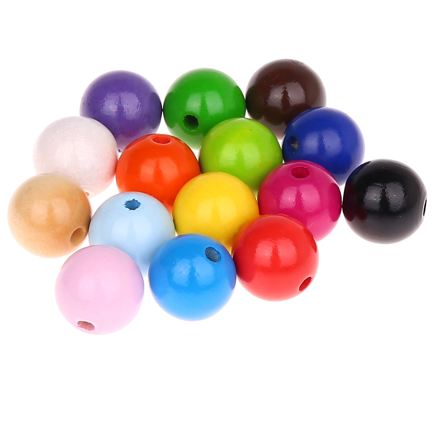 Wooden beads 18mm - 10 pieces