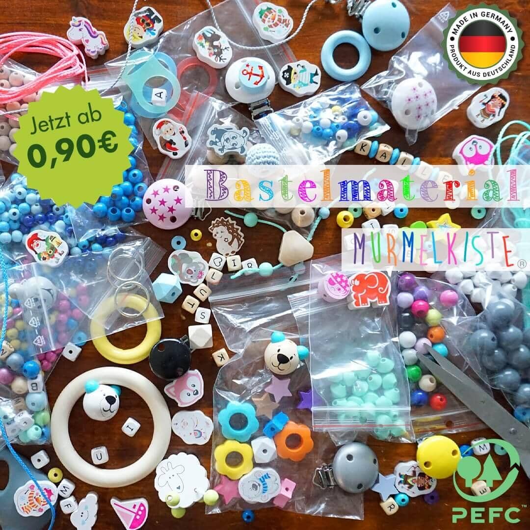 Schnullerkette selber machen Schnullerkette selber machen mit Bastelmaterial
