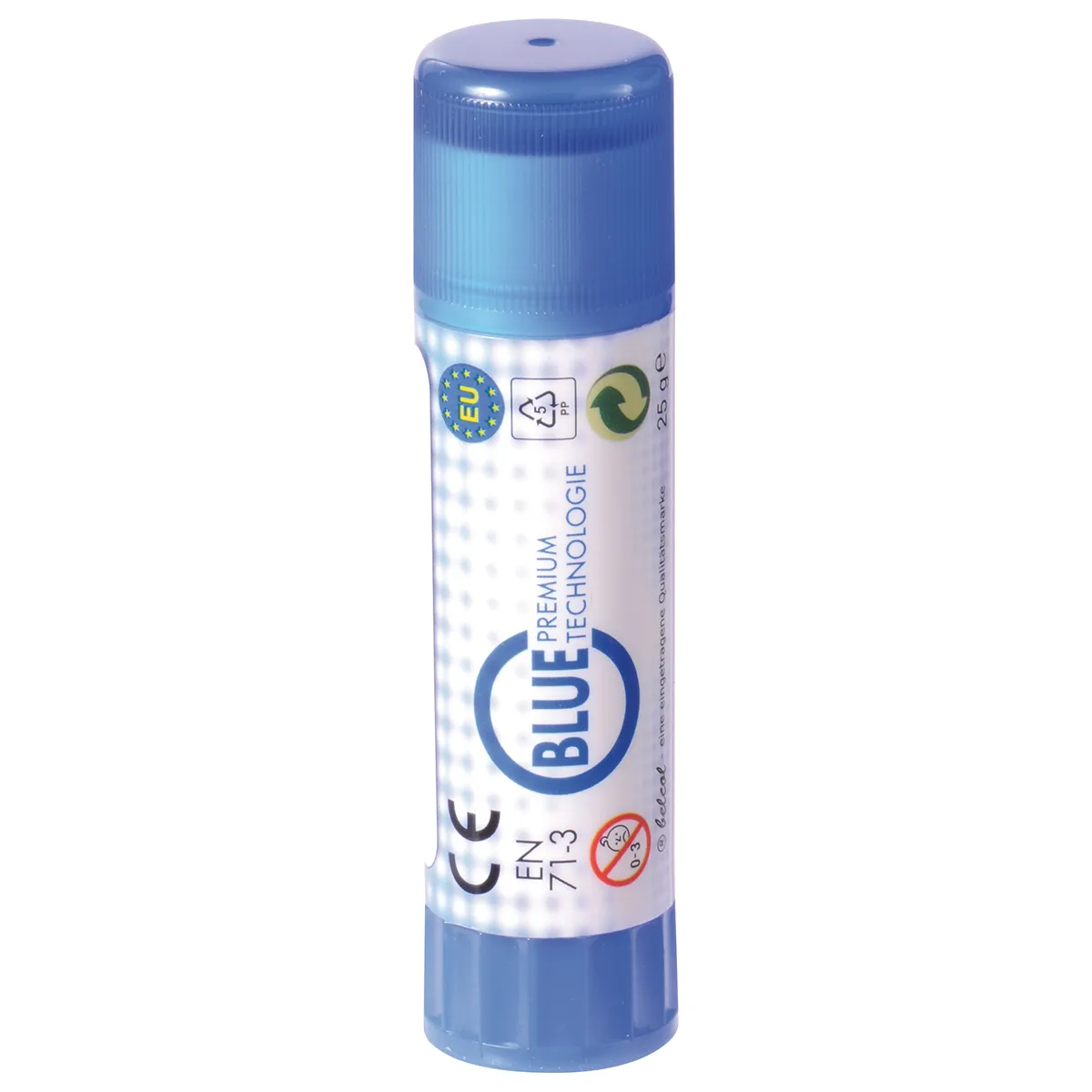 Trinkflasche, Blau, Nassschutz, Technologie, EU-Kennzeichnung, Kaugummigemisch, Blau, Flüssigkaugummi, Kaugummi-Stift, Premium-Technologie
