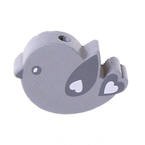 Bird motif bead gray 234 in stock 