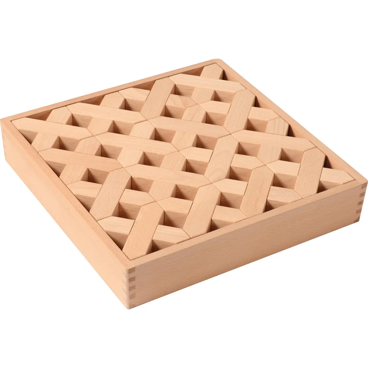 Holzpuzzle, ineinandergreifende Blöcke, geometrisches Muster, Holzrahmen, Naturholz, holz, puzzle, holzspielzeug, interlocking, bretter puzzle