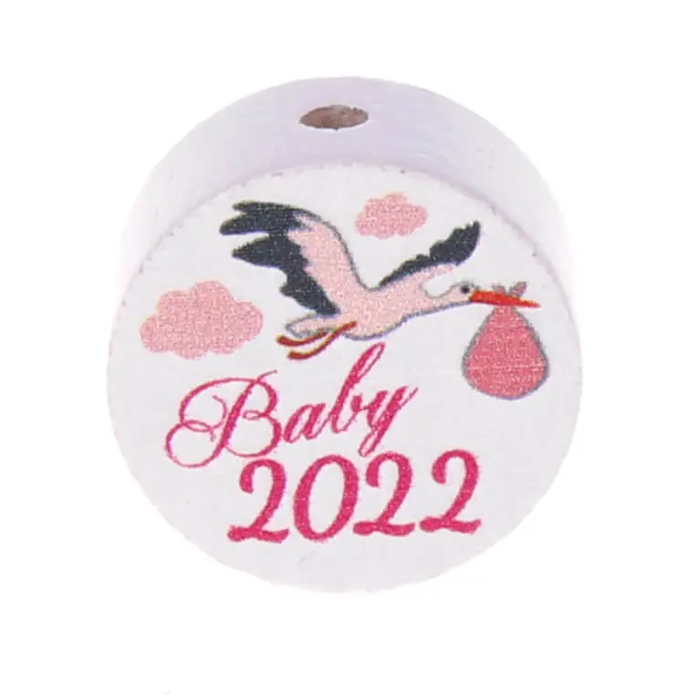 Motivperle Scheibe Baby 2022 rosa 0 auf Lager