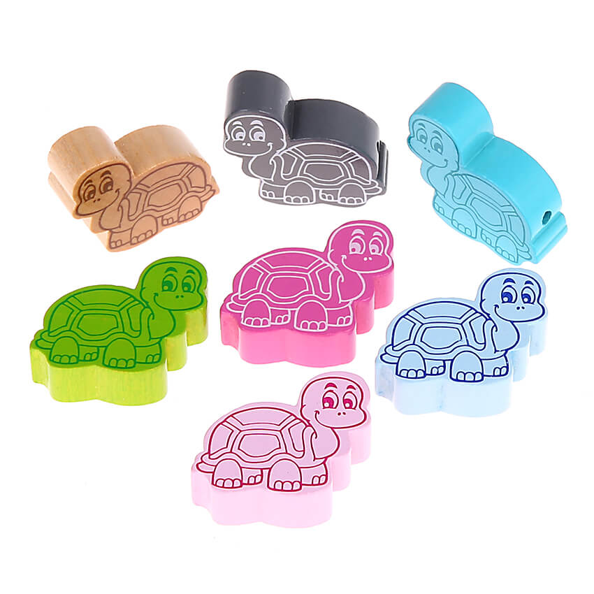 Turtle motif bead - 10 pieces