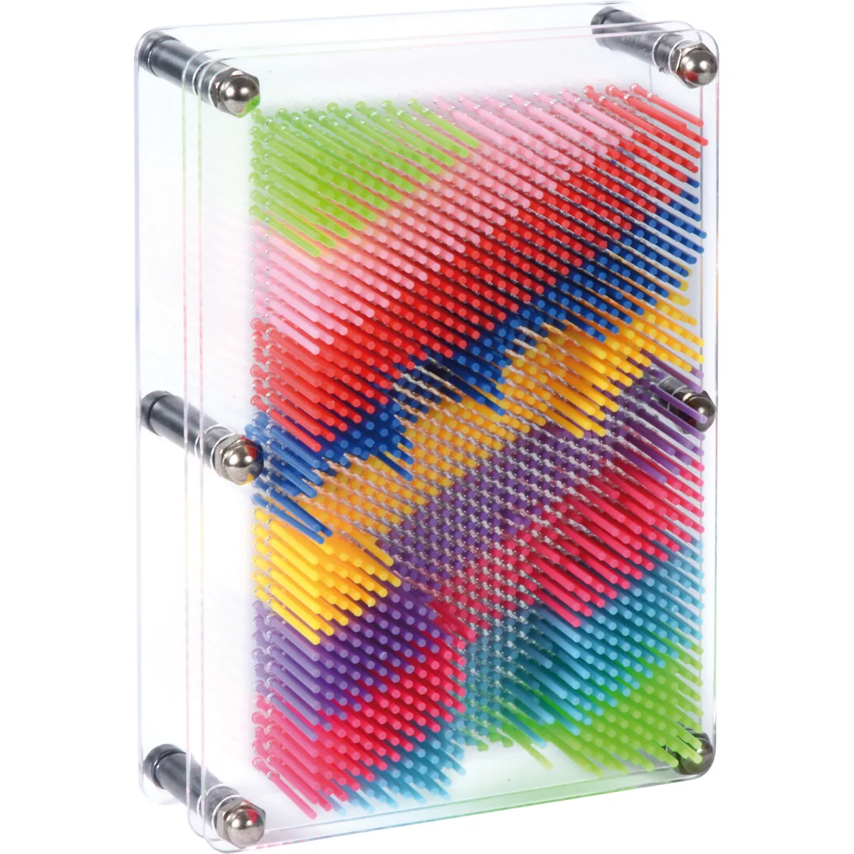Puzzle, Fidget-Spielzeug, Durchbrochenes Panel, Bunte Nadeln, Acrylgehäuse, Pinzette, Aufbewahrung, Brett, Kunststoff, Bunt
