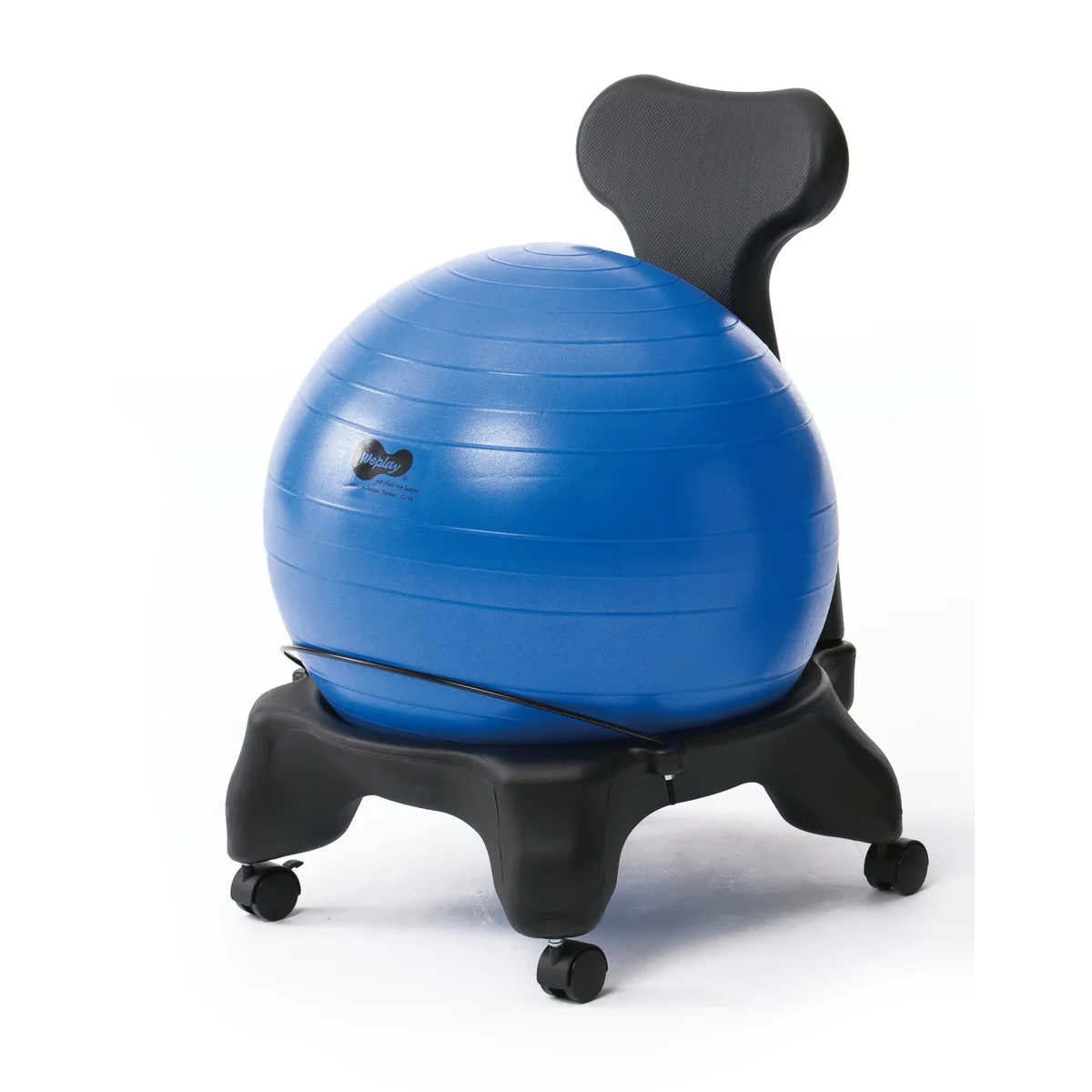 fitness-ball, stability-ball, blue-ball, exercise-chair, ergonomic-chair, Gymball, Fitnessball, Blauer Ball, Stabilitätsball, Bürostuhlbasis