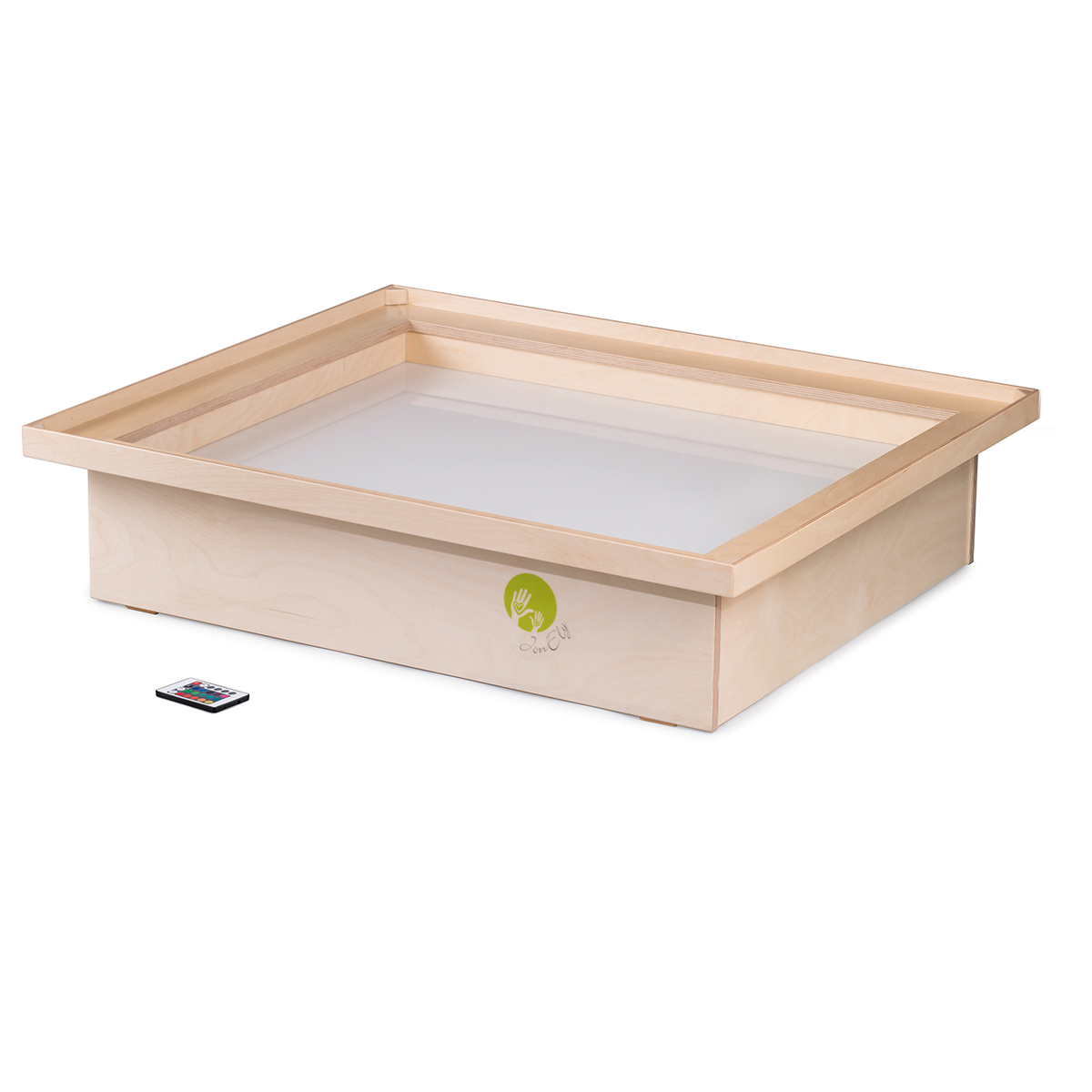 Holzbox, Lichtbox, LED-Lichtbox, Fernbedienung, große Box
