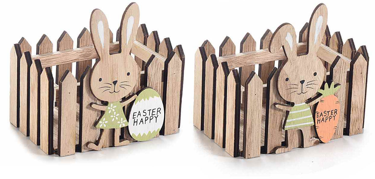 Easter basket rabbit nature - 2 pieces