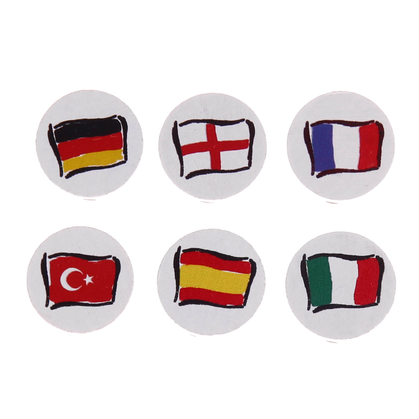 Motif bead disc flag