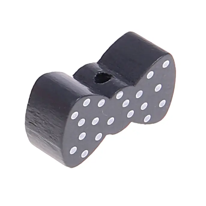 Bow motif bead gray 633 in stock 