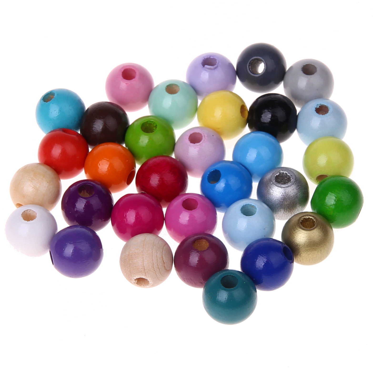 Wooden beads 10mm - 50 pieces