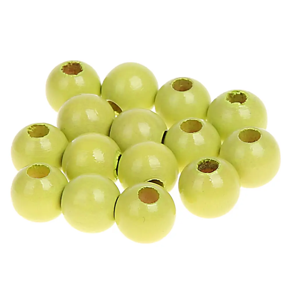 Holzperlen 8mm • 50 Stück lemon 89 auf Lager