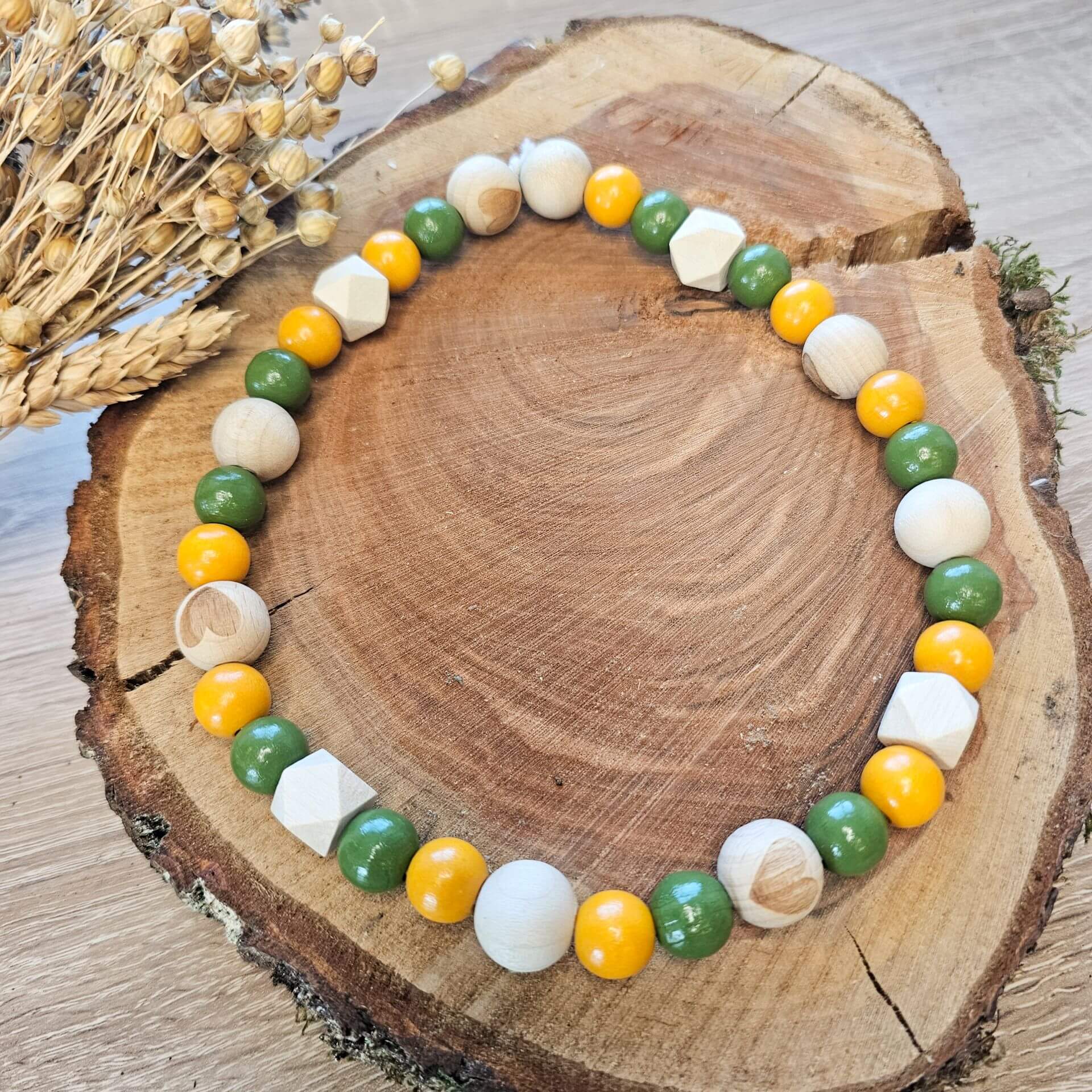 Hundehalskette "oliv"