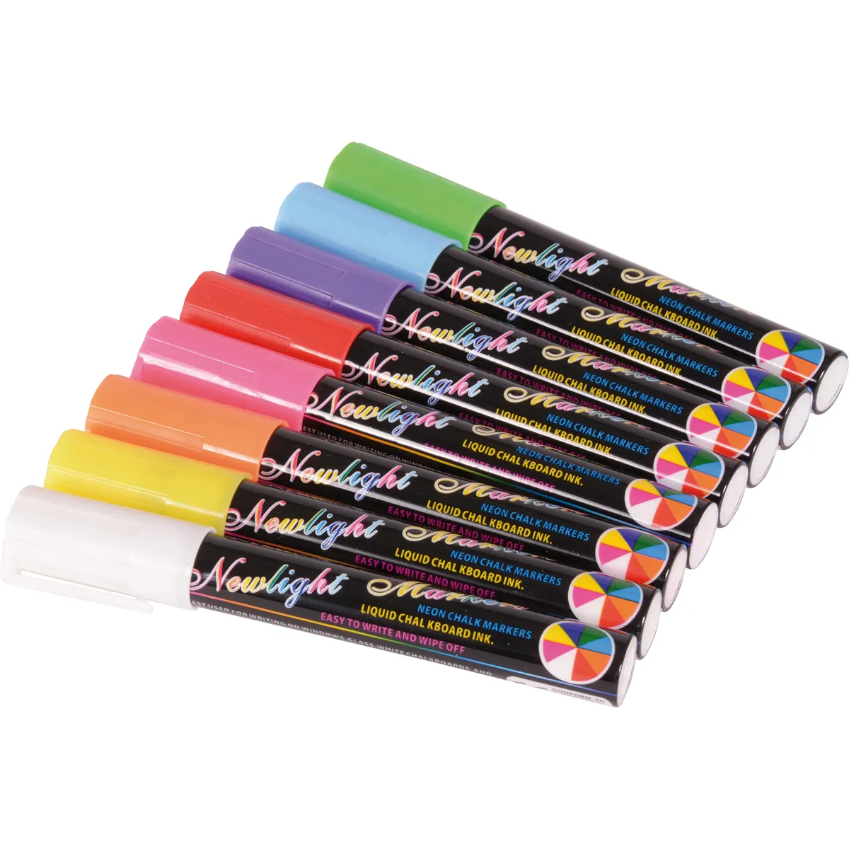 Kreidemarker, Neon, Palette, Kalligraphie, Marker, Kreide-Marker, Liquid Chalk, Mehrfarbig, Künstlerbedarf, Marker-Set