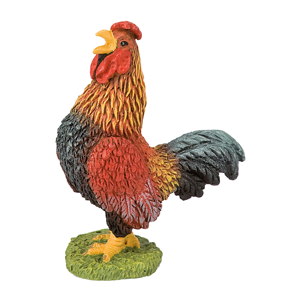 Huhn, Tierfigur, Gartenfigur, Hahn, Dekor, Huhn, Gartenfigur, Tierfigur, Garten Dekoration, Mehrfarbig
