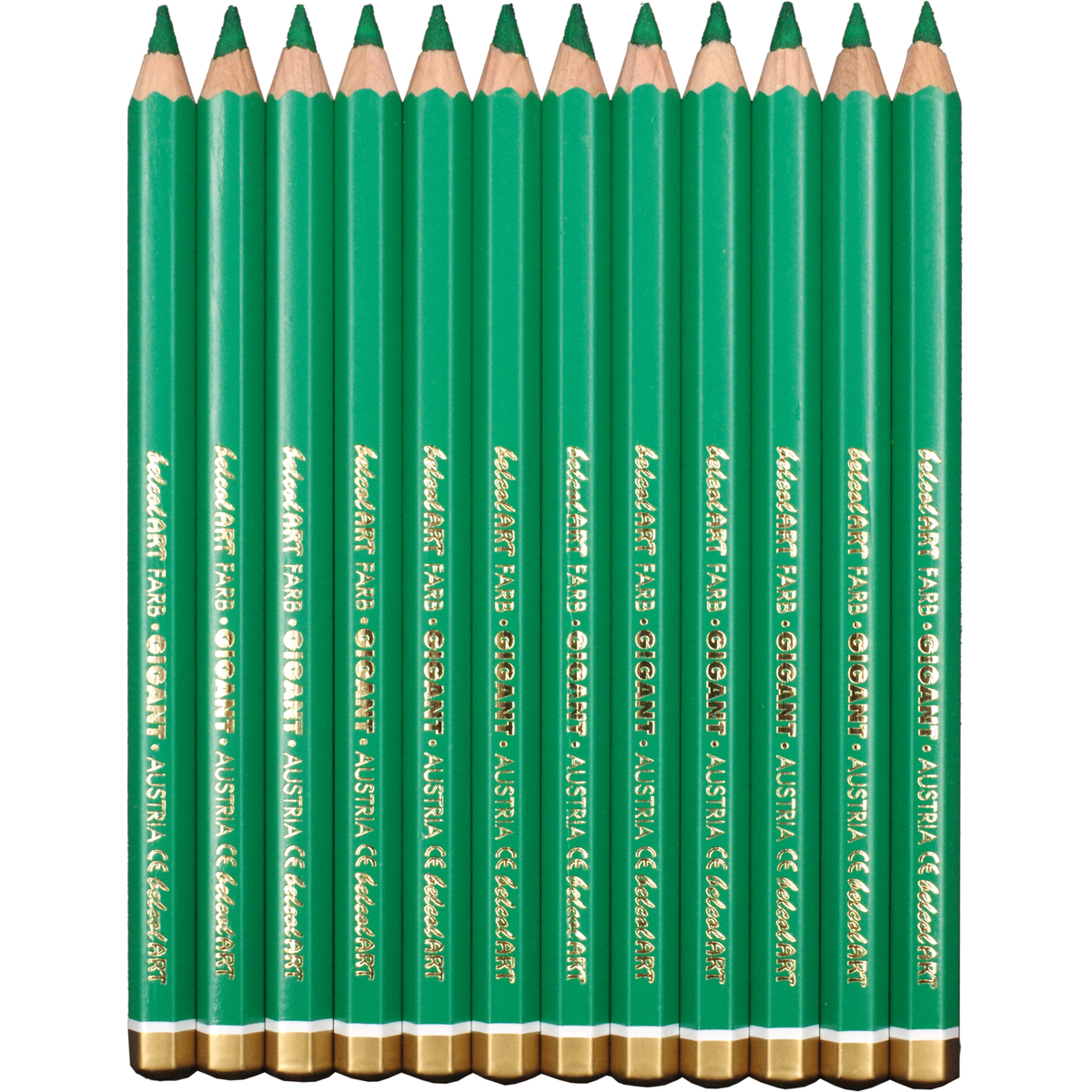 Buntstifte, Holzstifte, Grün, Rundminen, Kunstbedarf