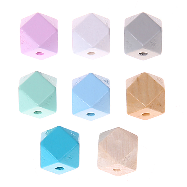 Hexagon beads 16mm