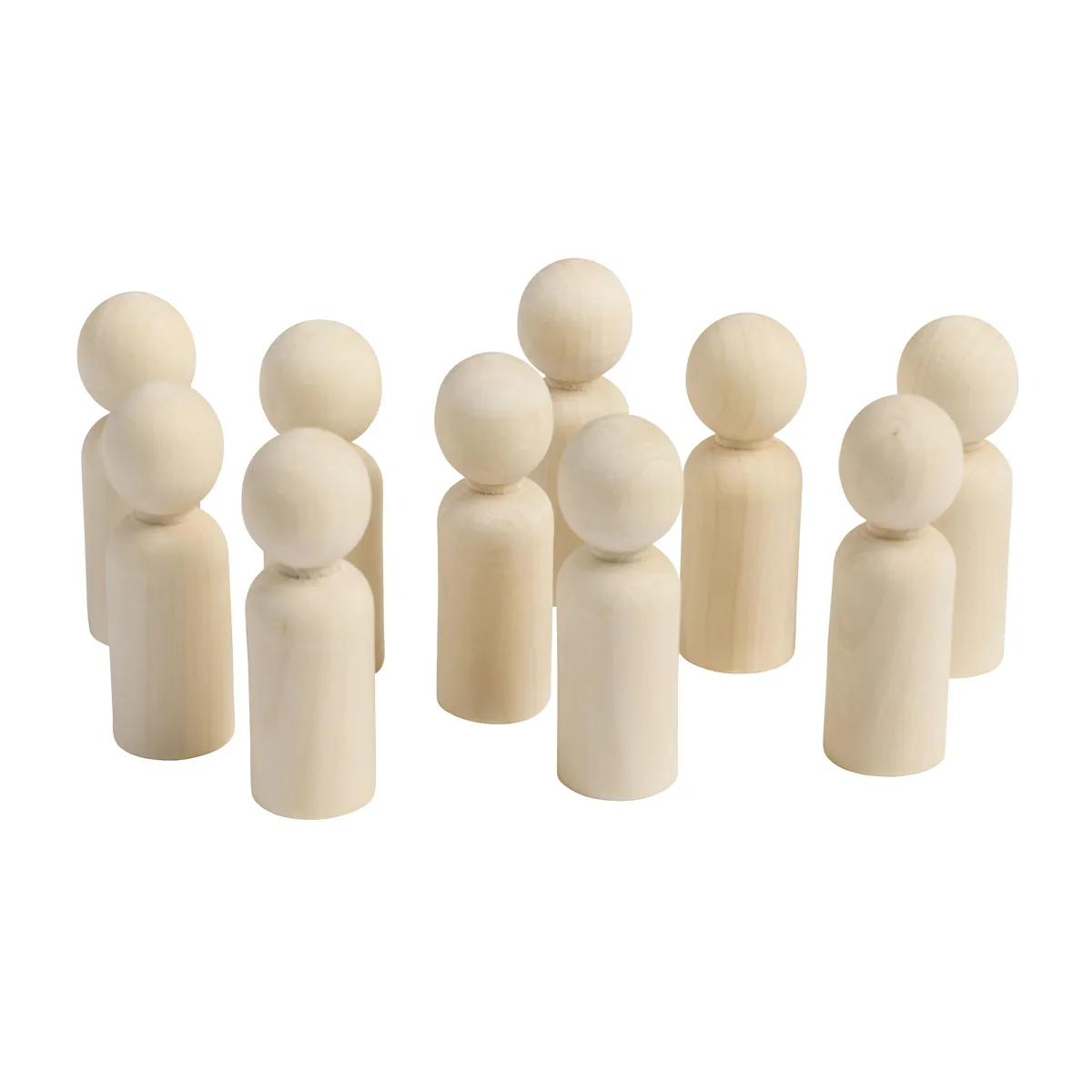 Holzfiguren, Köpfig, Personen-Tablette?, Holz, Figuren?, Holzkugeln, Holzfiguren, Figurengruppe, Holzmasse, Naturholz