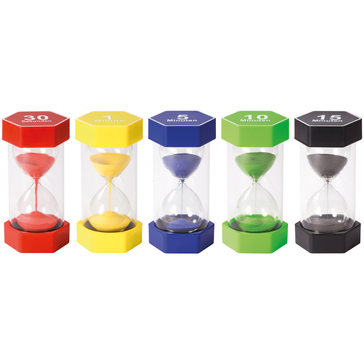 Stundenglas, Sanduhr, mehrfarbig, Mini-Timer, 5 Minuten