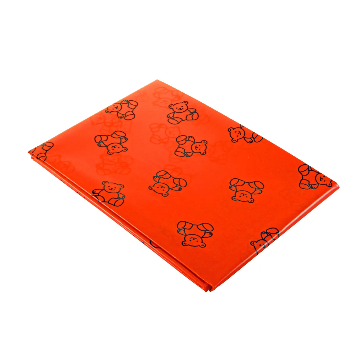 Kinderbuch, Bleistifte, rotes Cover, Teddybär Muster, Koffergroße Notizbuch, orange, gift box, bear pattern, printed, cardboard