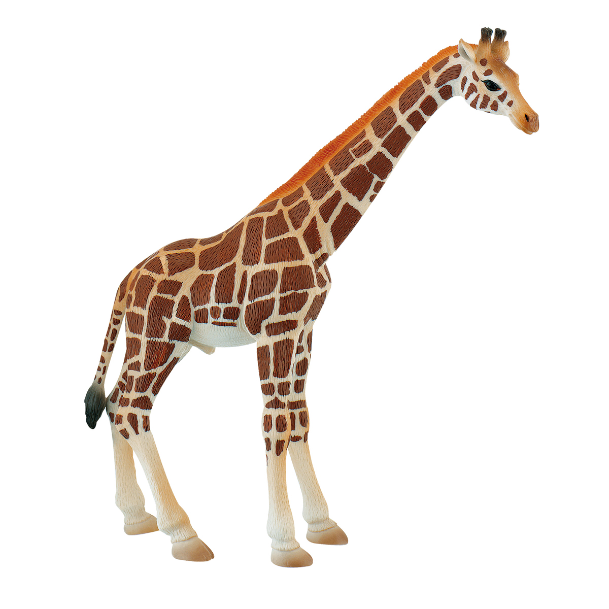 Giraffe toy, Giraffe pattern, Brown white, Long neck, Plush figure, Giraffe, Plüschfigur, gemustertes Halsband, Braun-Weiß, großes Tiermodell
