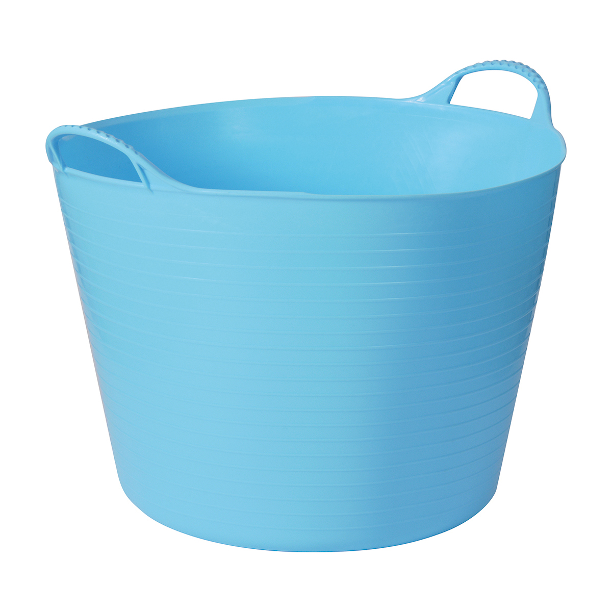 Eimer, Plastik, Kunststoff, Blau, Tragegriff, Eimer, Garten, Kunststoff, blau, getragen