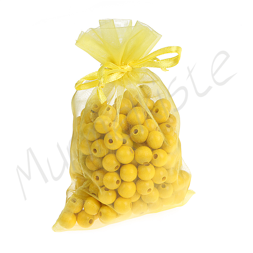 Organza bag yellow 49 in stock 