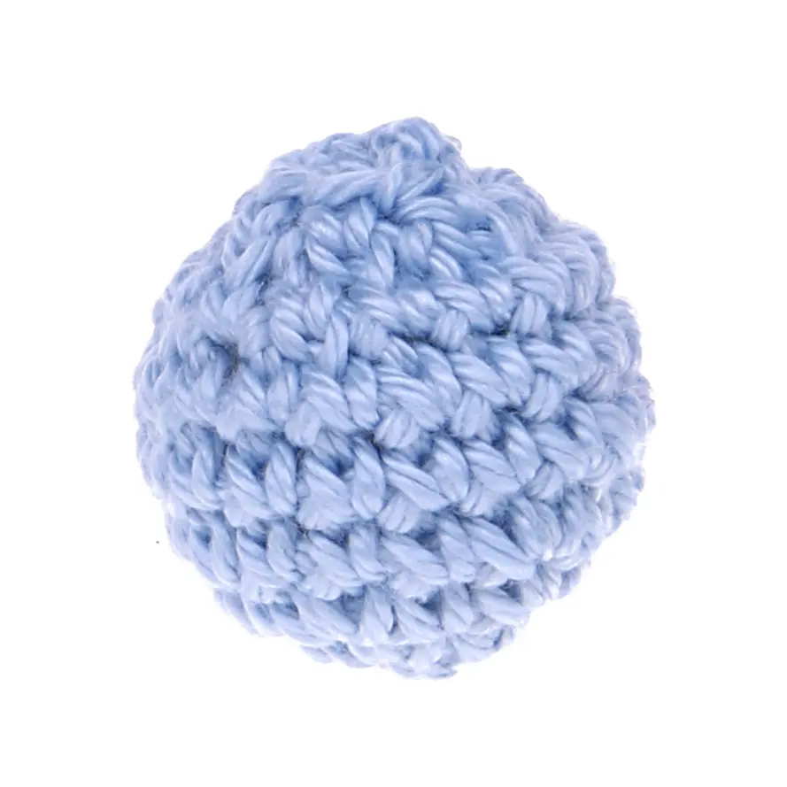 Crochet bead 25 mm baby blue 110 in stock 