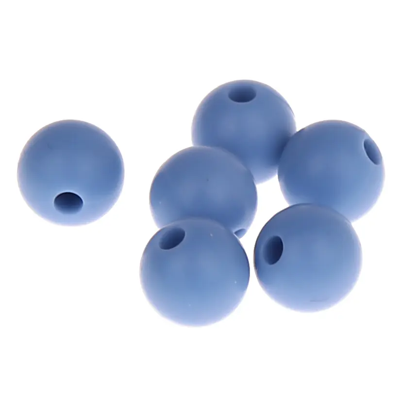 Silikonperle 9mm hellblau 211 auf Lager