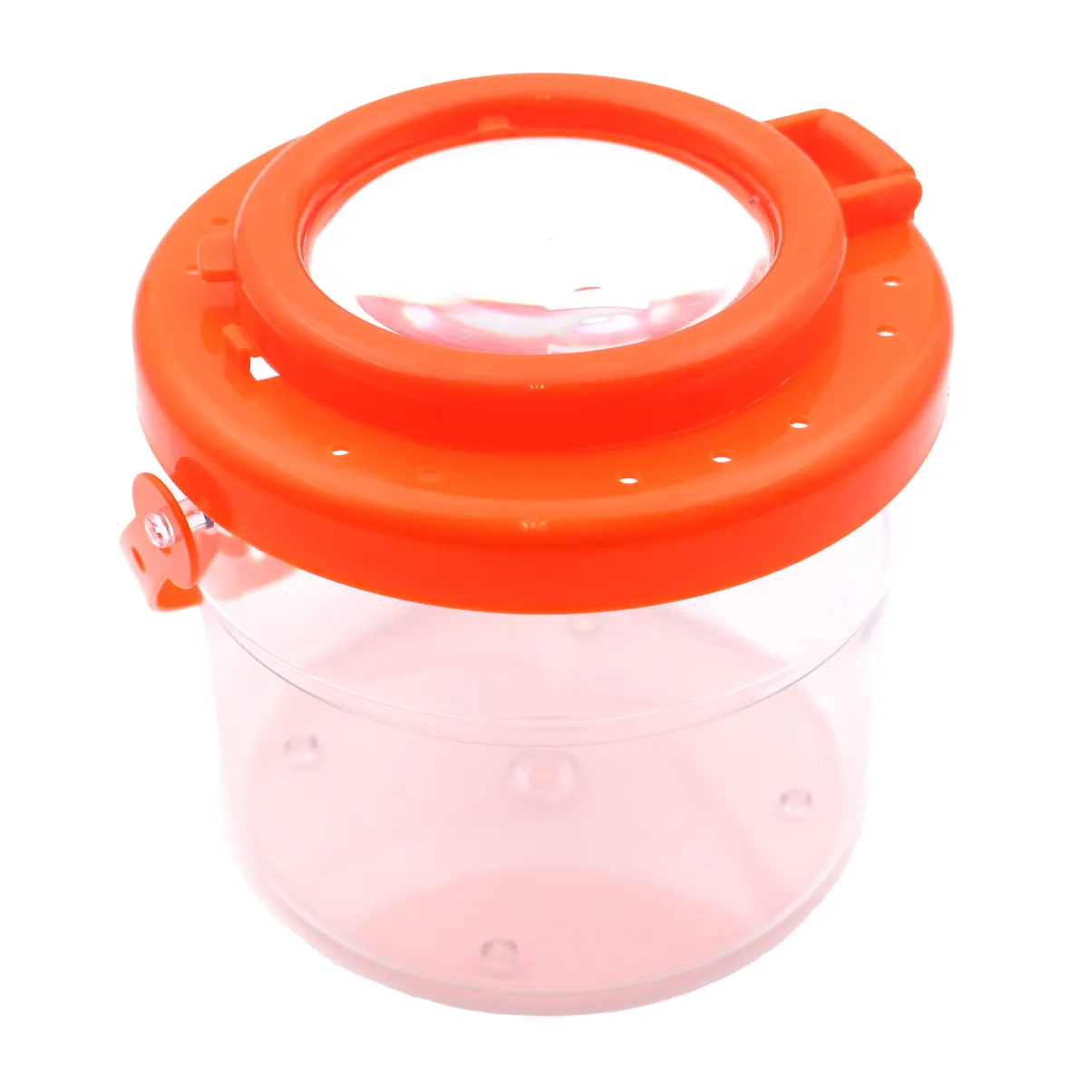 Schraubglas, Luftdichte Dose, Rot-weiß, Trinkglas, Klickverschluss, Spardose, Glasbehälter, Orange Deckel, Rund, Trinkglas-ähnlich