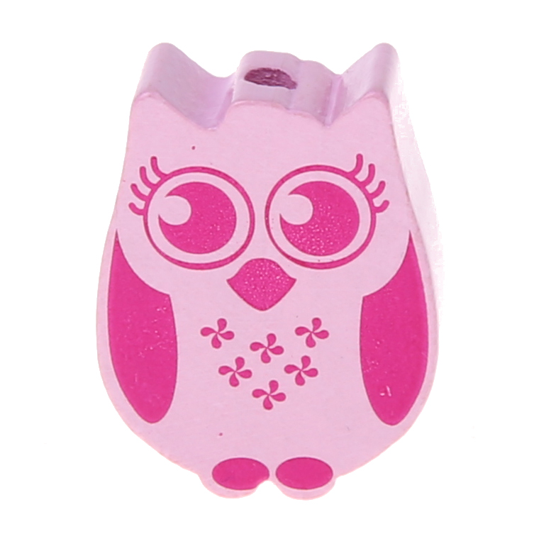 Motivperle Eule rosa 575 auf Lager