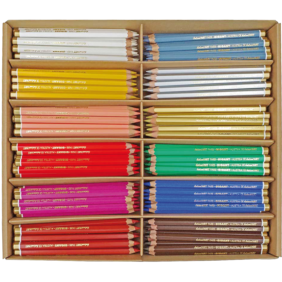 Buntstifte, Aquarellstifte, Buntstiftbox, Holzkasten, Farbenstifte