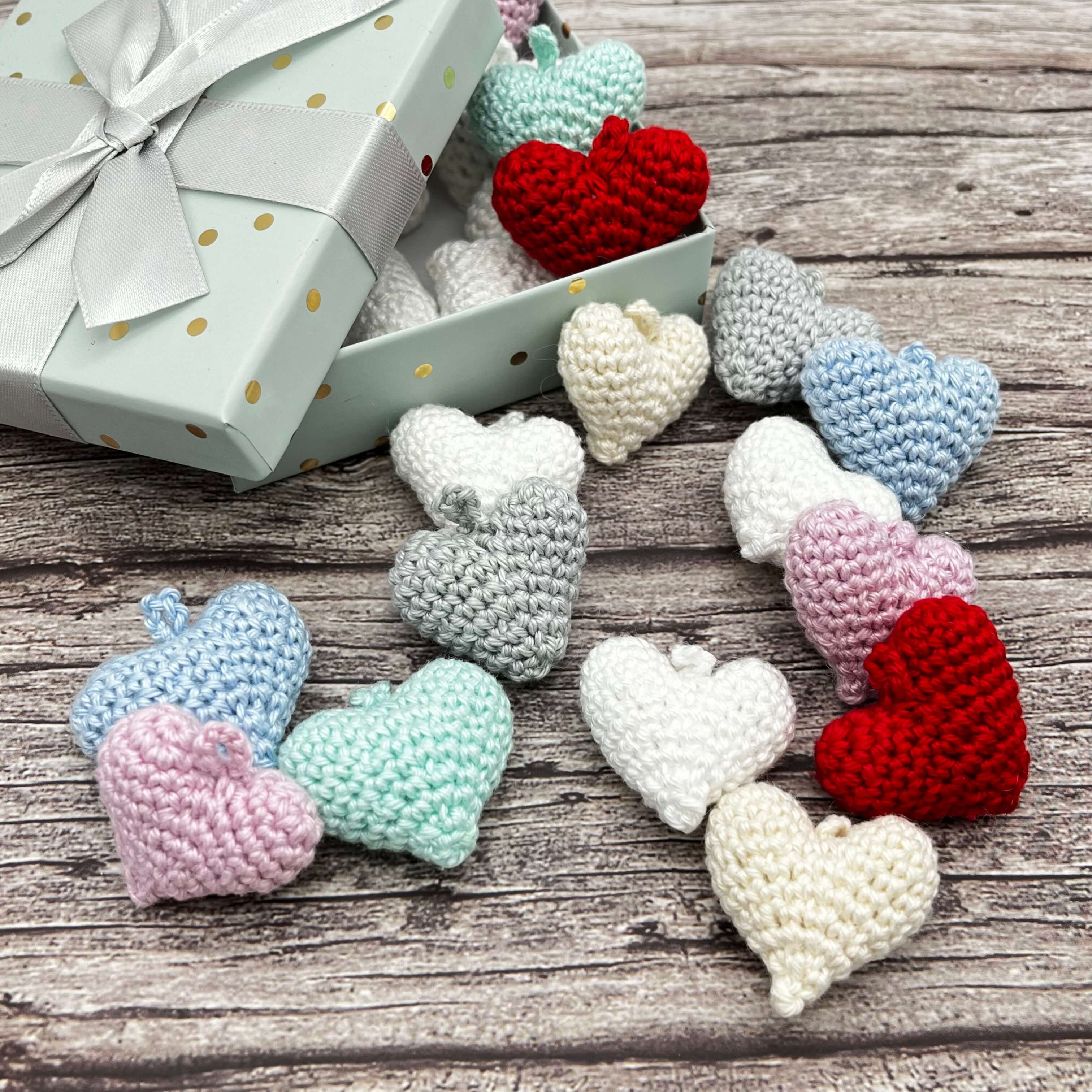 Crochet heart pendant