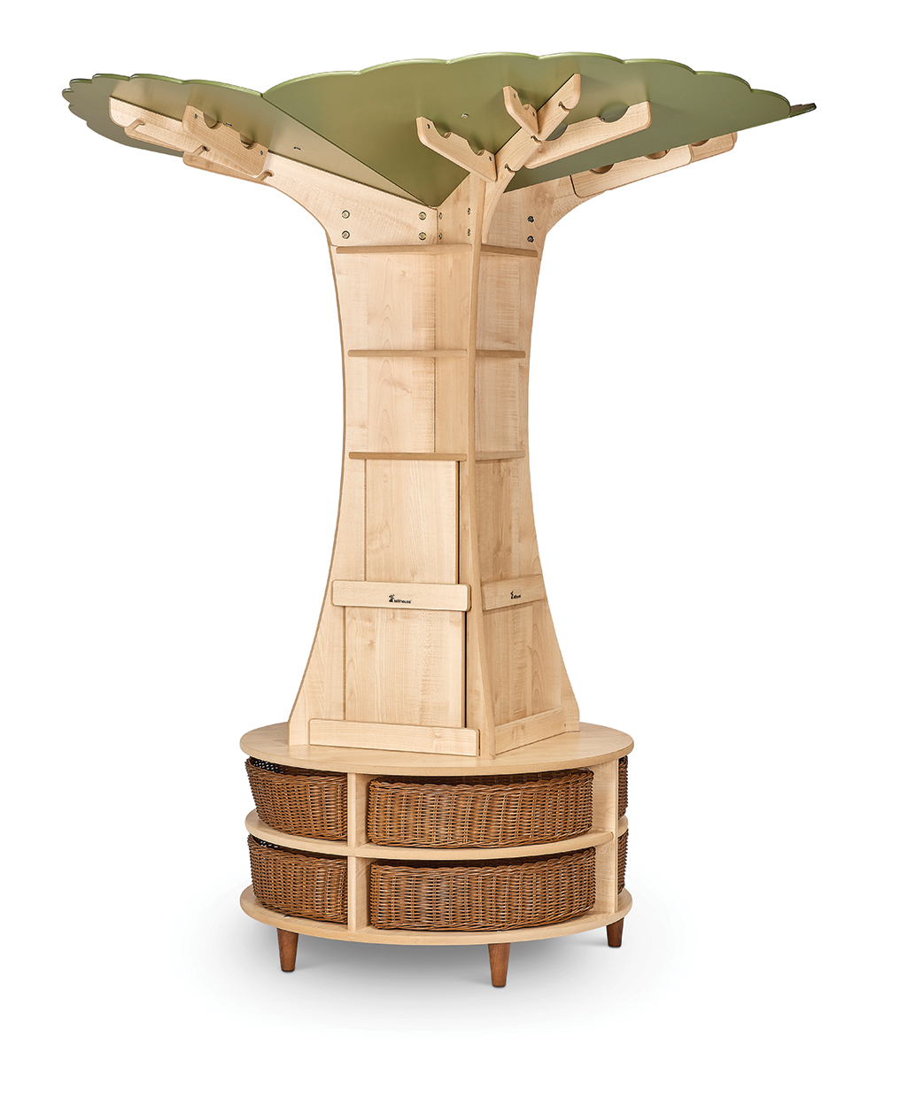 holzbackbaum, baumstruktur, regal, korkundkorb, holzmöbel, Holzbaum, Kleider-/Schuhladen, Wanderschrank, Korbaufbewahrung, Möbel, holz, holzregal, baumform, regal mit schubladen, körbe