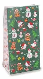 Christmas gift bag with tag green 10 in stock 