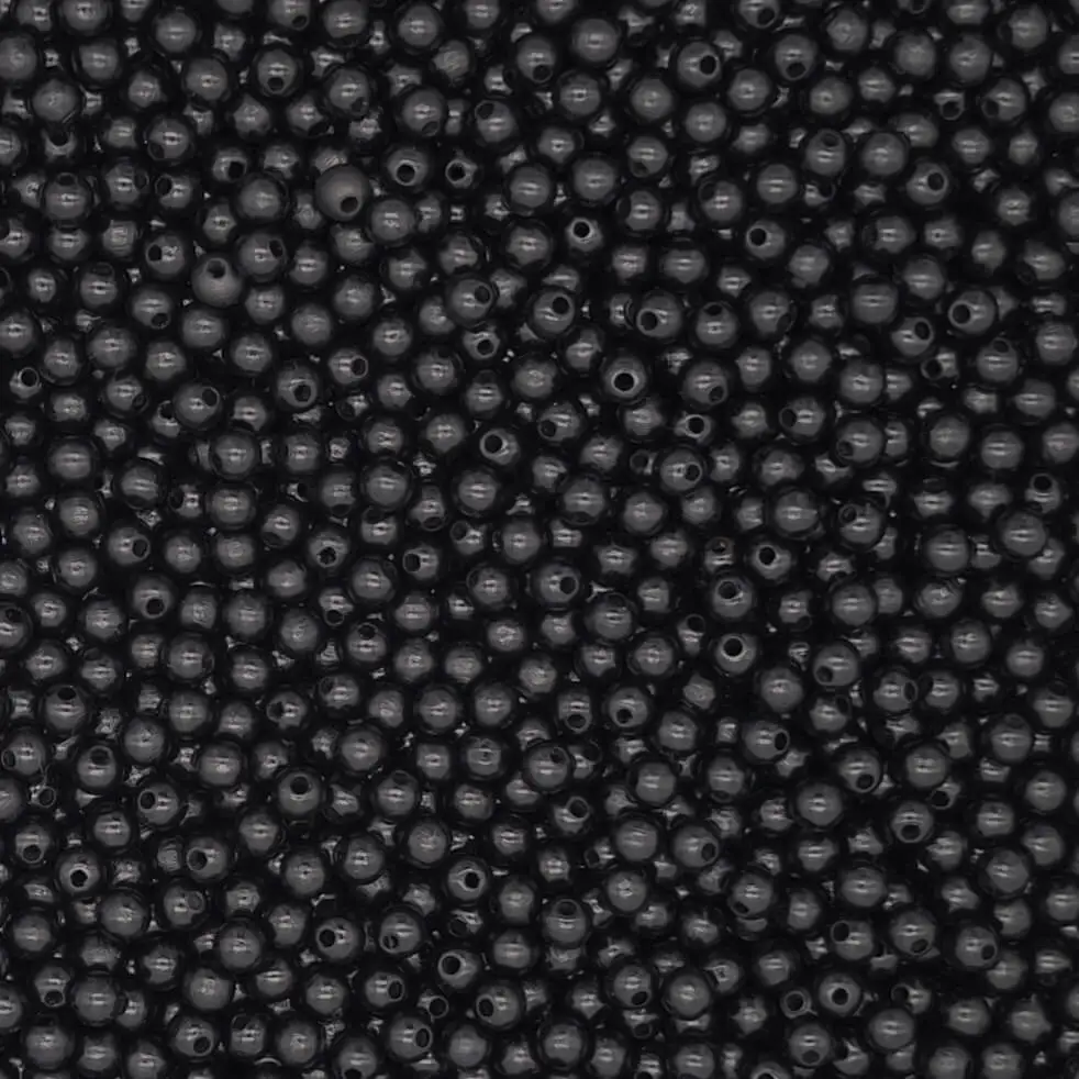 Holzperlen 6mm • 50 Stück schwarz 2 auf Lager