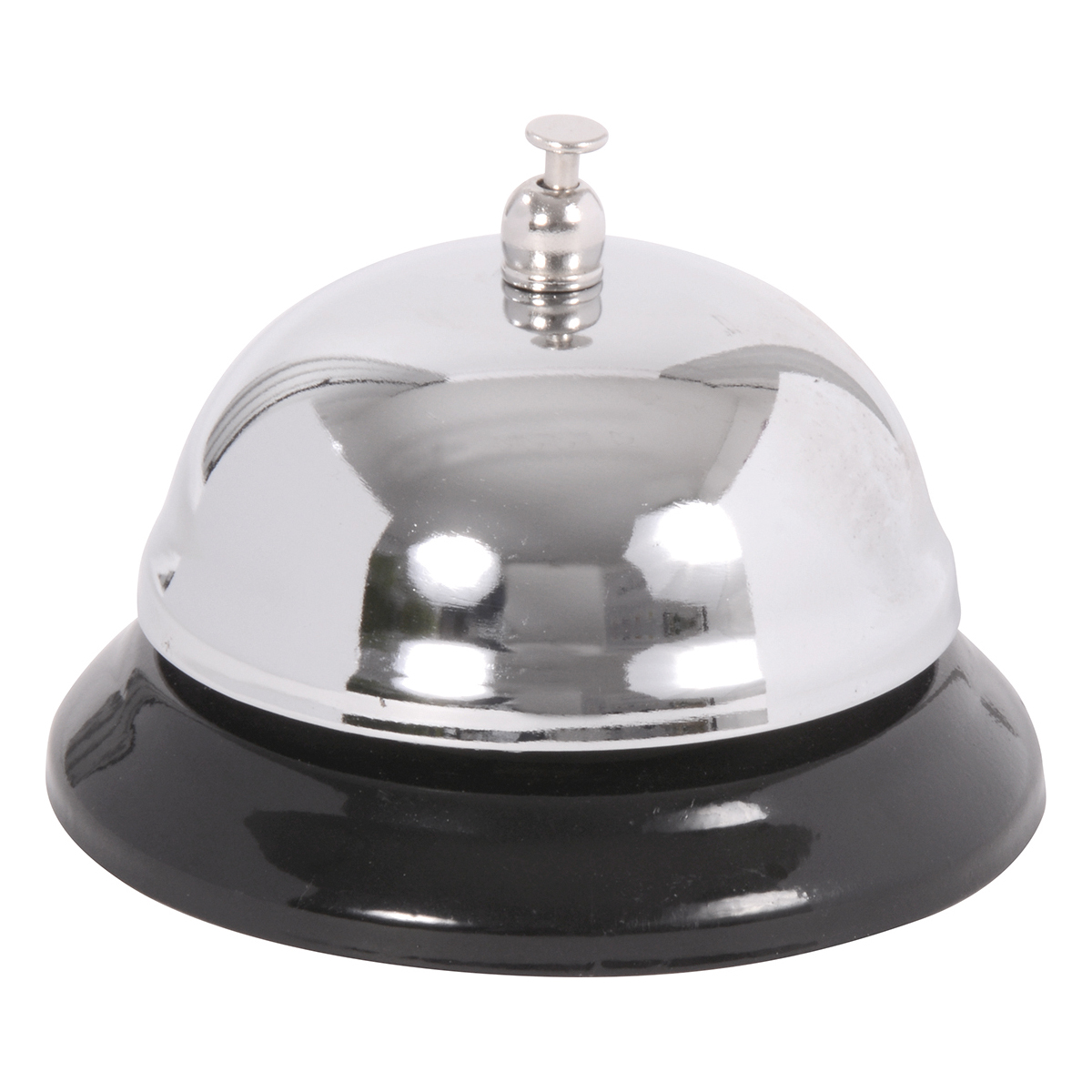 Schreibtischglocke, Klingel, Glocke, Metall, Schwarz